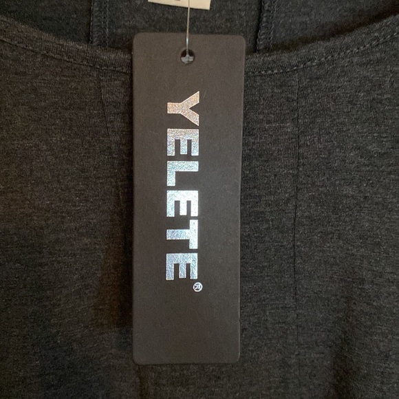 🆕YELETE: Asymmetrical Tunic- Charcoal Gray Size L - Picture 4 of 7